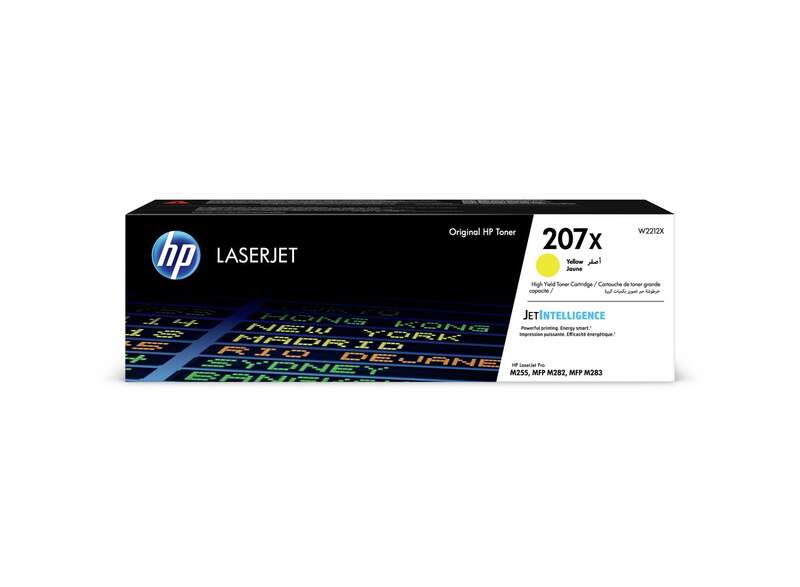 HP W2212X Amarillo Cartucho de Toner Original - 207X